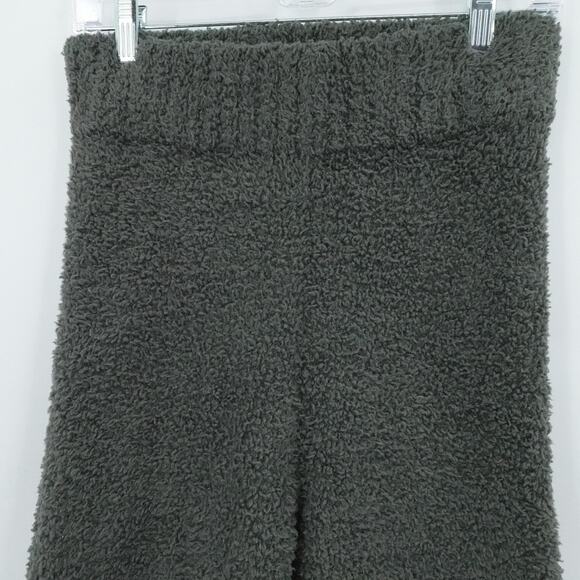 Skims Pants Womens Small Medium Green Cozy Bouclé Fleece Lounge High Waist - Picture 3 of 14
